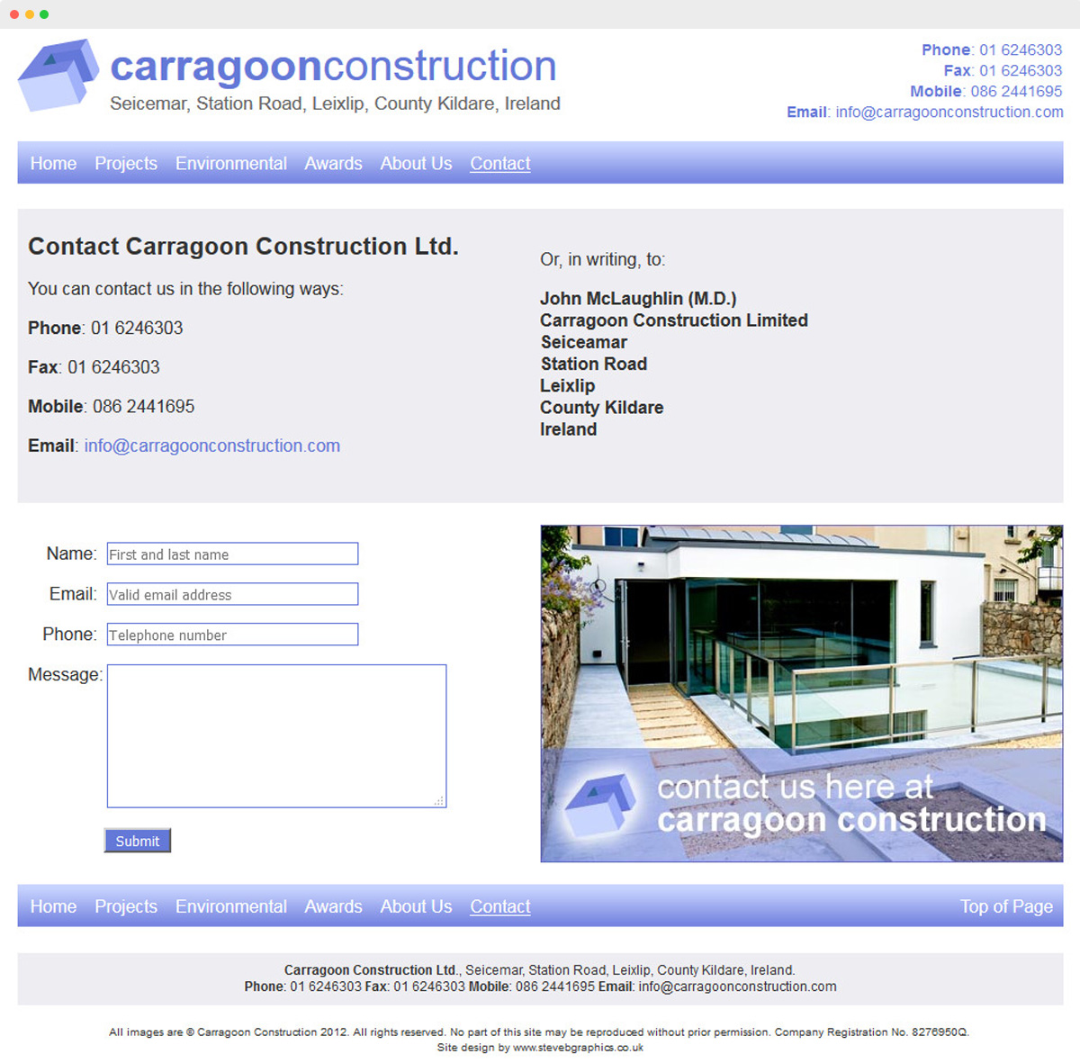 Steve B Graphics Web Design